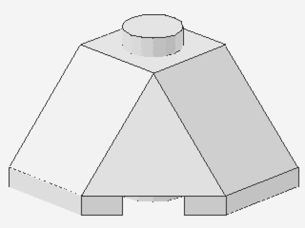 Lego Wedge 2 x 2 (13548) Corner,white