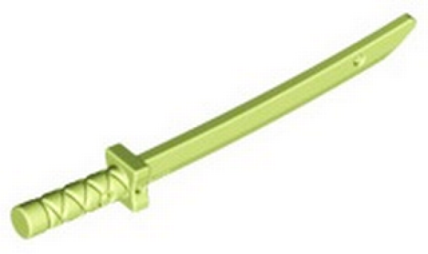 Lego Minifigur Schwert (21459) Katana, gelblich grün
