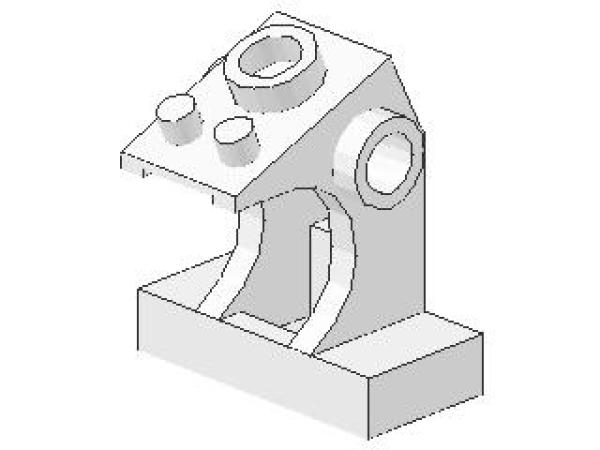 Lego Minifigur Schalttafel (2342) weiß