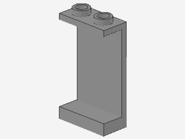 Lego Panel 1 x 2 x 3 (2362b) hollow Studs, light bluish gray