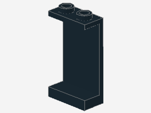 Lego Panel 1 x 2 x 3 (2362b) hollow Studs, black