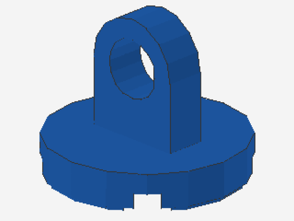 Lego Tile 2 x 2 (2376) round, Lifting Ring, blue