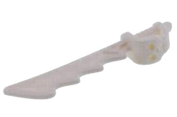 Lego Minifigur Entermesser, gezahnt (23984) weiß