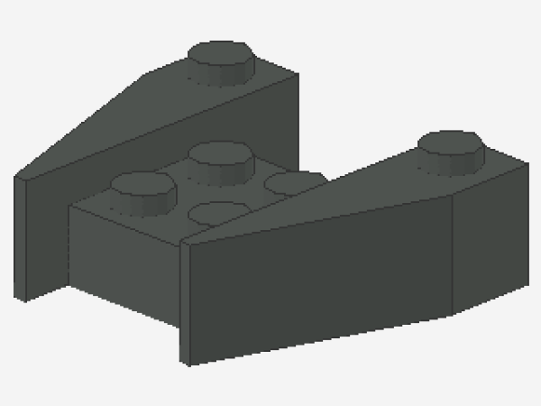 Lego Wedge 3 x 4 (2399) dark gray