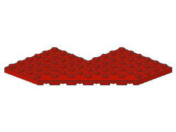 Lego Platte 10 x 10, ohne Ecke, rot