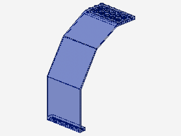 Lego Paneel 10 x 6 x 11 (2408) transparent dunkel blau