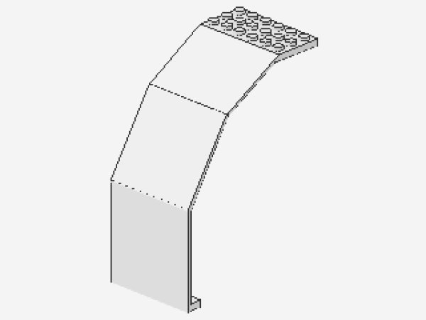 Lego Panel 10 x 6 x 11 (2408) white