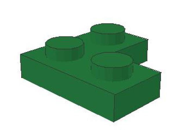 Lego Platte 2 x 2 Ecke (2420) grün