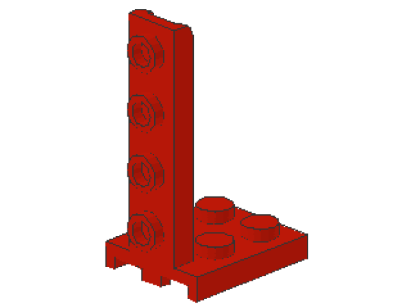 Lego Winkelträger 2 x 2 - 1 x 4 (2422) rot