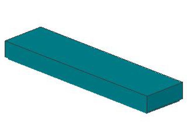 Lego Tile 1 x 4 (2431) dark turquoise