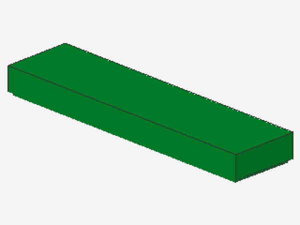 Lego Tile 1 x 4 (2431) green