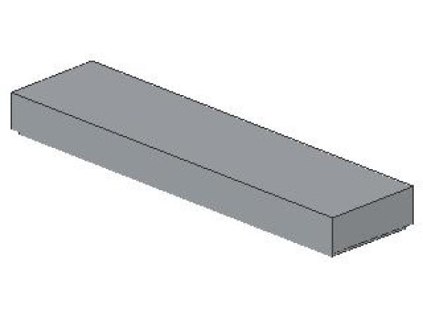 Lego Tile 1 x 4 (2431) light bluish gray