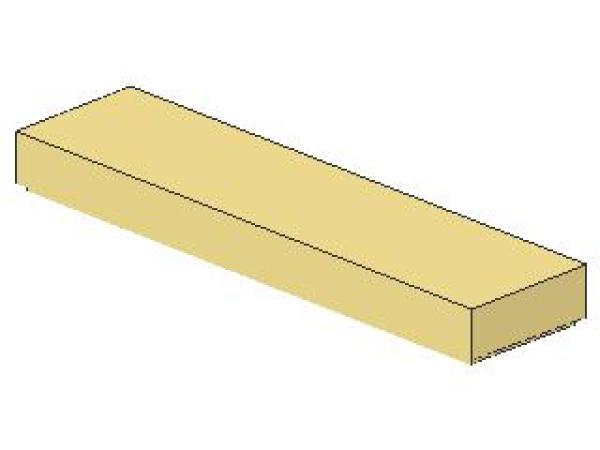 Lego Tile 1 x 4 (2431) light yellow