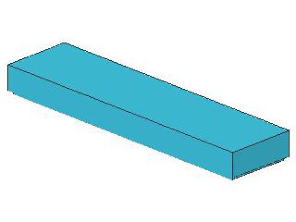 Lego Tile 1 x 4 (2431) medium azure