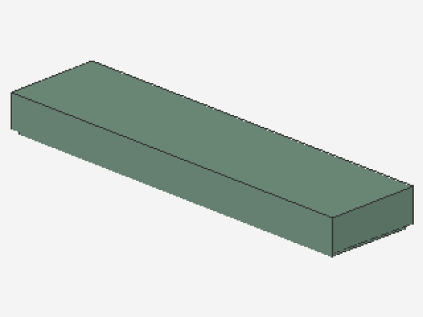 Lego Tile 1 x 4 (2431) sand green