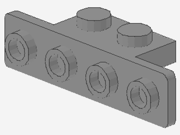 Lego Bracket 1 x 2 - 1 x 4 (2436b) light bluish gray