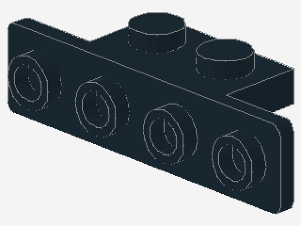 Lego Winkelträger 1 x 2 - 1 x 4 (2436b) schwarz