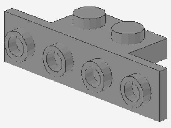 Lego Bracket 1 x 2 - 1 x 4 (2436) light bluish gray