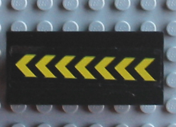 Lego Spoiler 6 x 3 (2440pb012) dekoriert