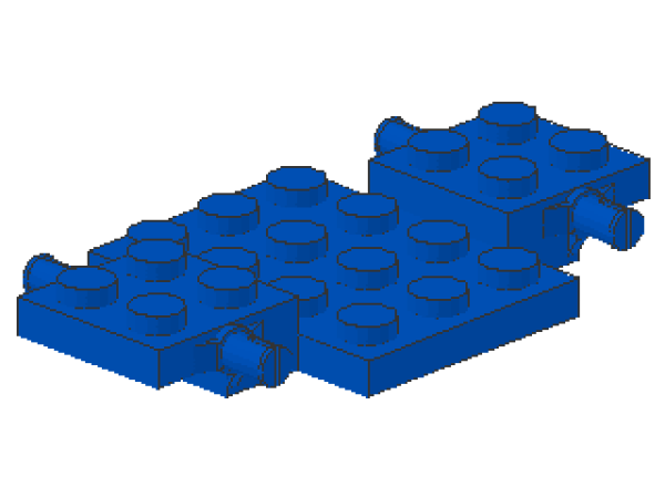 Lego Vehicle Base 4 x 7 (2441) blue