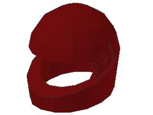 Lego Minifigure Helmet Motorcycle, dark red