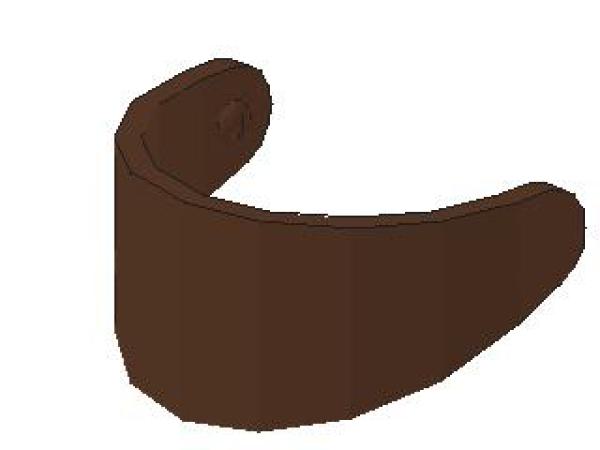 Lego Minifigure Visor Standard, brown