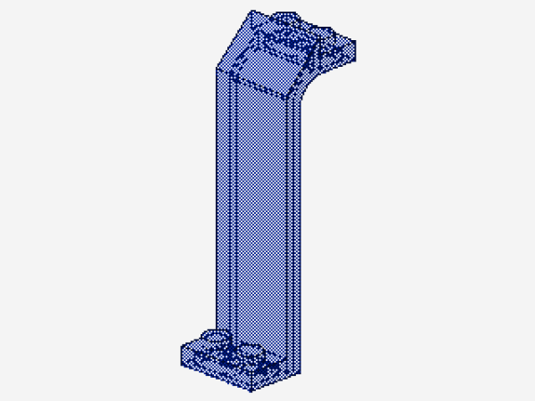 Lego Paneel 3 x 2 x 5 2/3 (2448) transparent dunkel blau