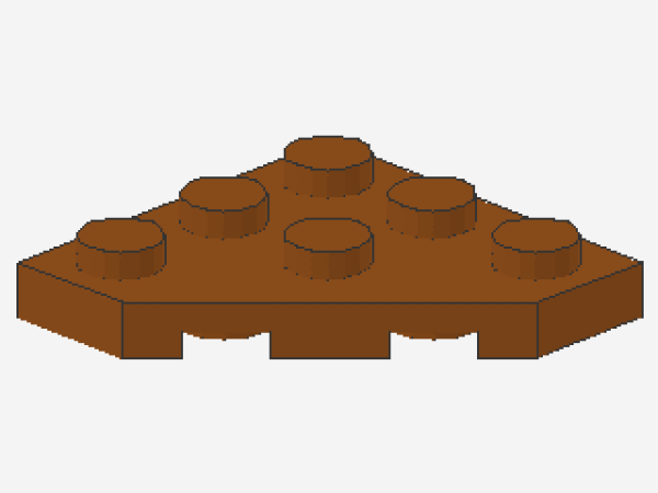 Lego Keilplatte 3 x 3 (2450) dunkel orange