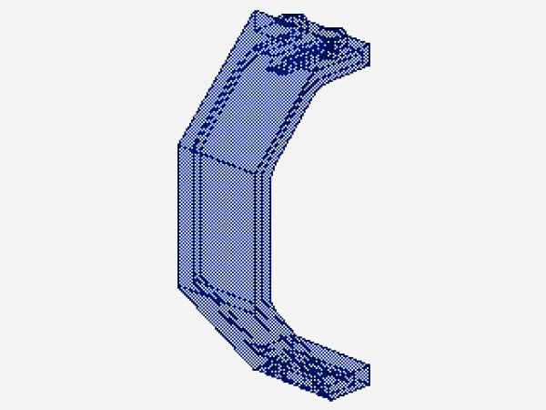 Lego Paneel 3 x 2 x 6 (2466) transparent dunkel blau