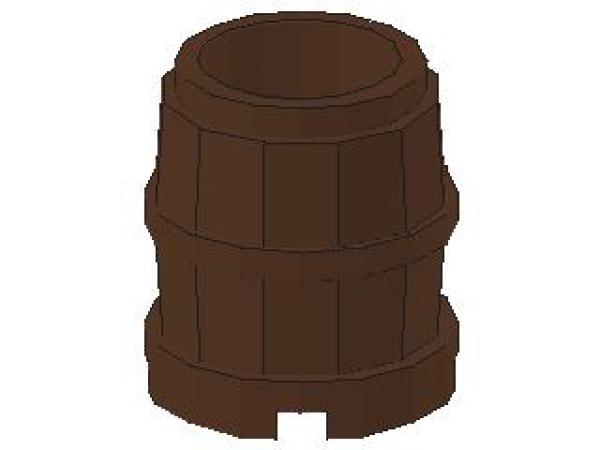 Lego Barrel 2 x 2 x 2 (2489) brown