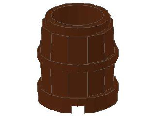 Lego Barrel 2 x 2 x 2 (2489) reddish brown