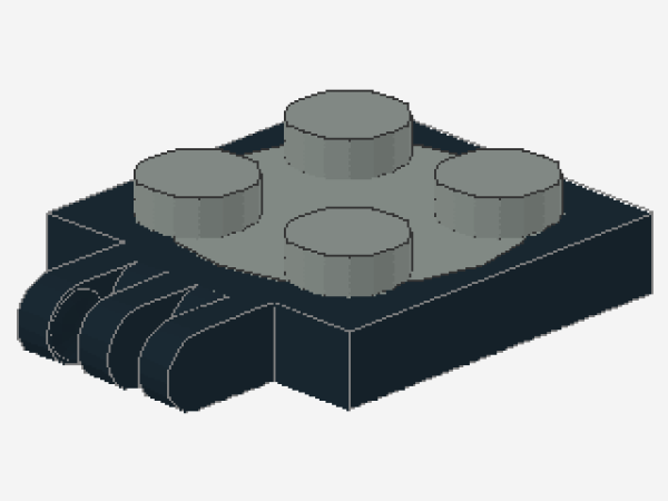 Lego Drehscheibe 2 x 2 (251c01) schwarz