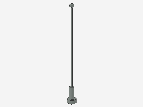 Lego Antenne 8H (2569) hell grau