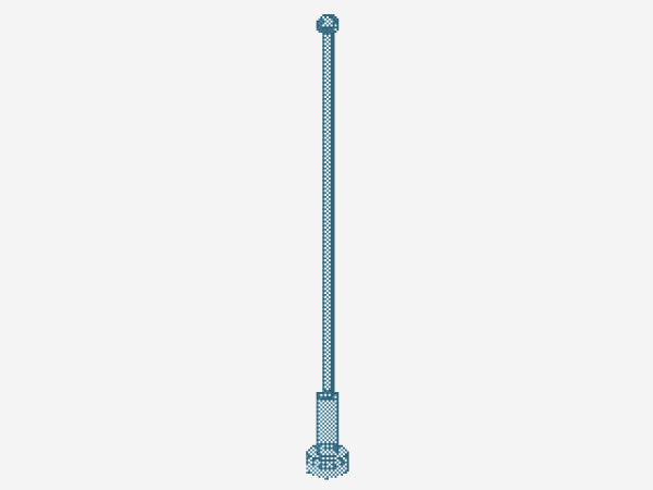 Lego Antenne 8H (2569) transparent mittel blau