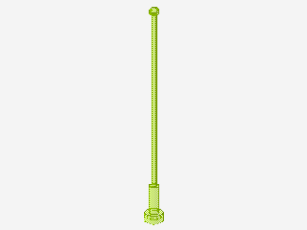 Lego Antenne 8H (2569) transparent neon grün