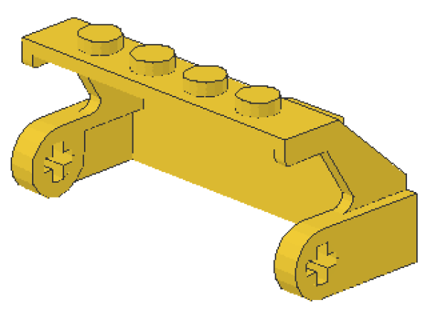 Lego Brush Holder (2578a) yellow