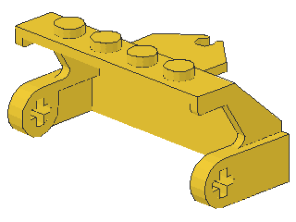 Lego Brush Holder (2587b) yellow