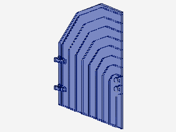 Lego Tür 1 x 9 x 11 (2596) transparent dunkel blau