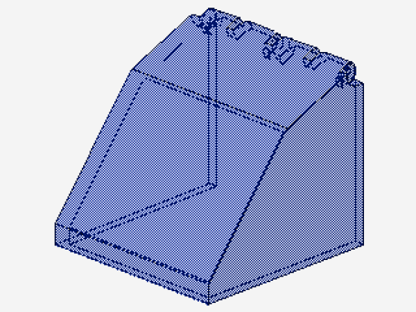 Lego Windscreen 4 x 4 x 3 (2620) transparent dark blue