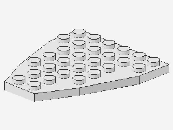 Lego Keilplatte 7 x 6 (2625) weiß