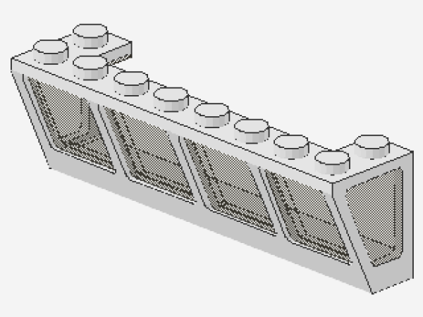 Lego Window 2 x 8 x 2 (2634c01) Boat, white