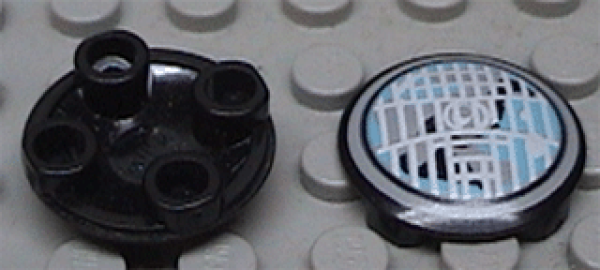 Lego Platte 2 x 2, round, abgerundeter Boden (2654pb001)