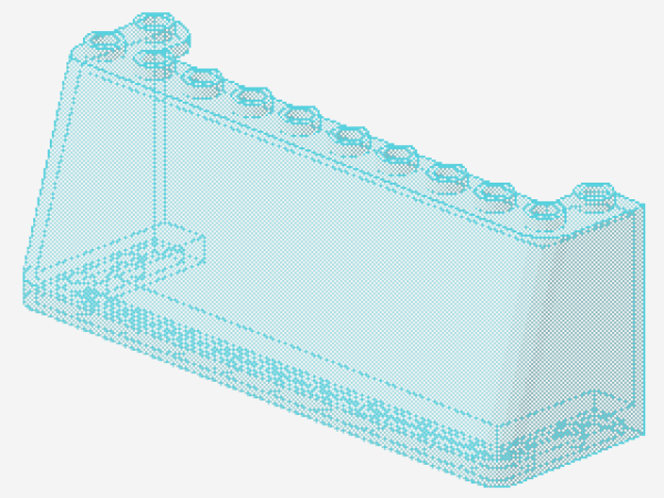 Lego Windschutzscheibe 3 x 10 x 3 (2694) transparent hell blau