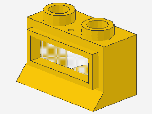 Lego Fenster 1 x 2 x 1 (27bc01) gelb