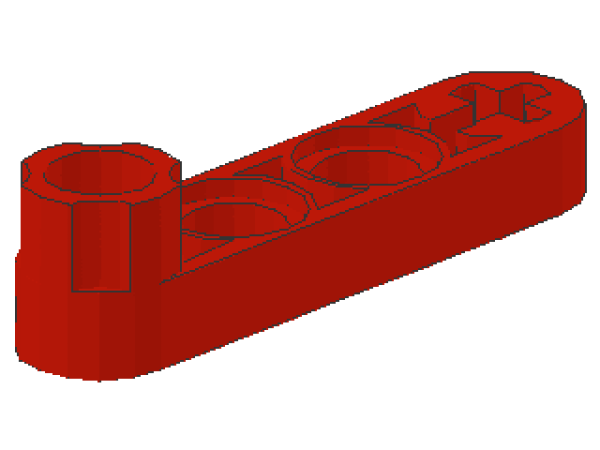 Lego Technic Liftarm 1 x 4 (2825) mit Verbinder, rot