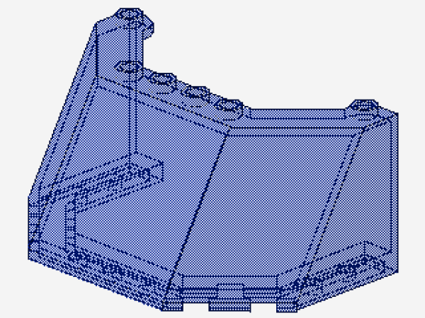 Lego Windscreen 5 x 8 x 3 (2826) transparent dark blue