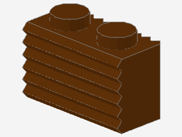 Lego Stein, modifiziert 1 x 2 x 1 (2877) rötlich braun