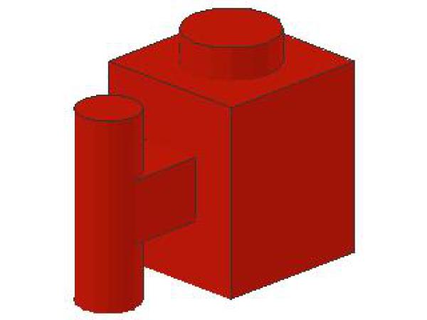 Lego Stein, modifiziert 1 x 1 x 1 (2921) rot