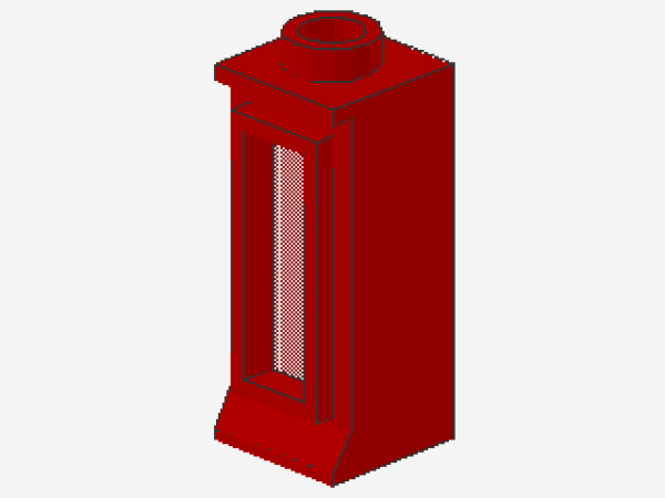 Lego Window 1 x 1 x 2 (29c01) red