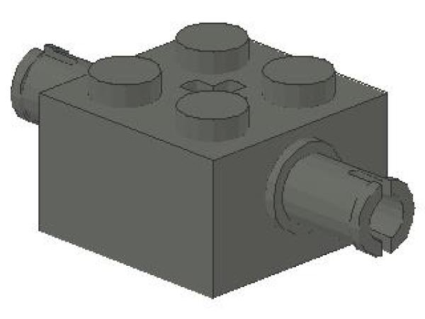 Lego Stein, modifiziert 2 x 2 x 1 (30000) dunkel bläulich grau